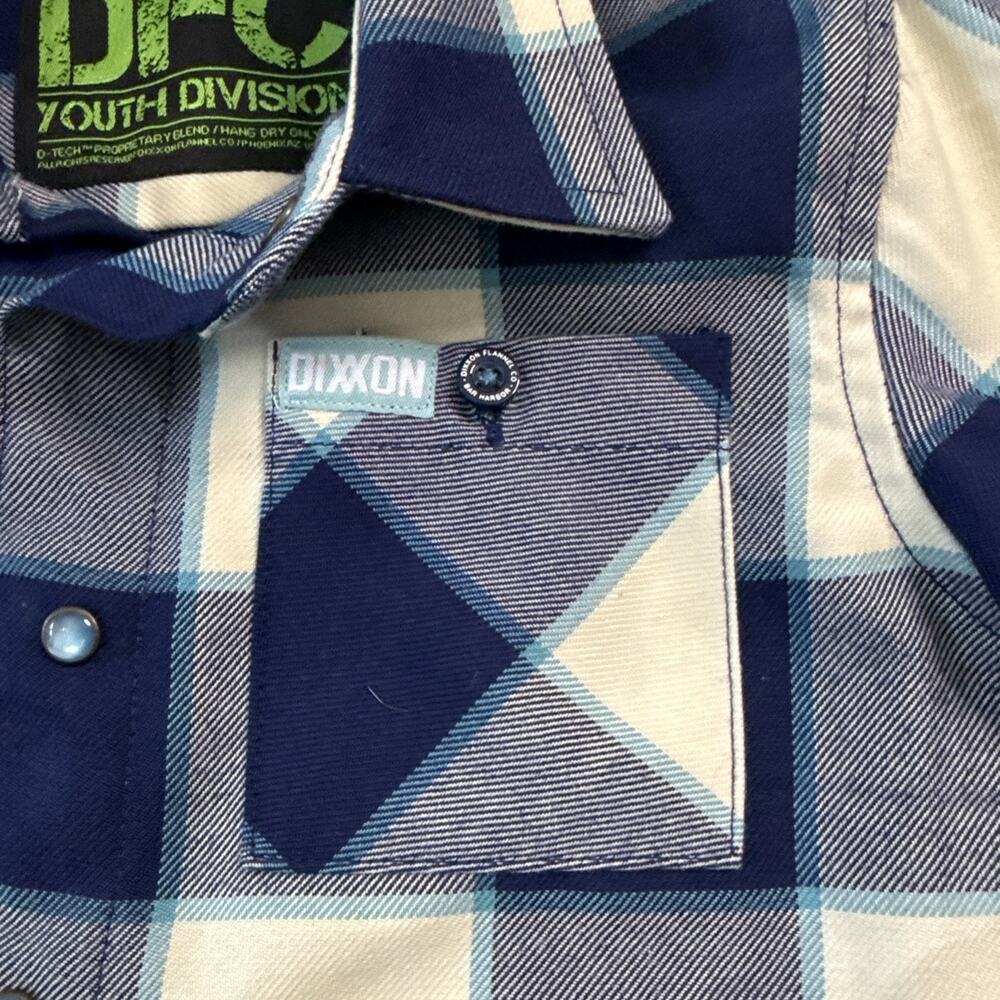 Dixxon Flannel Co Plaid DFC Flannel Kids Size XS Boys Long Sleeve W/ Snaps - Picture 2 of 4